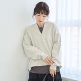 【セットアイテム】2wayヘンリーネック裏毛プルオーバー ボーダーロンTセット | coen【women】 | 詳細画像15 