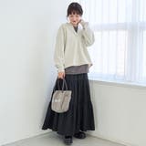 【セットアイテム】2wayヘンリーネック裏毛プルオーバー ボーダーロンTセット | coen【women】 | 詳細画像19 