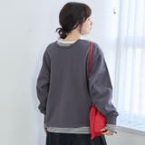 【セットアイテム】2wayヘンリーネック裏毛プルオーバー ボーダーロンTセット | coen【women】 | 詳細画像9 