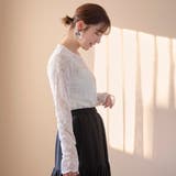 カットレース クルーネック 長袖トップス | coen【women】 | 詳細画像6