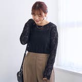 カットレース クルーネック 長袖トップス | coen【women】 | 詳細画像9
