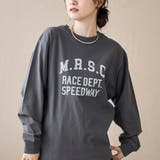 DK.GRAY | アソートロゴ プリントロンT | coen【women】