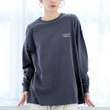 DK.GRAY | coen（コーエン）ロゴ刺繍 ユニロンT | coen【women】