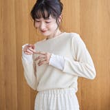 CREAM | ポコポコフェイクレイヤードカットソー | coen【women】