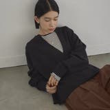 BLACK | 【再入荷/新色登場】キーネック裏毛スウェット プルオーバー | coen【women】