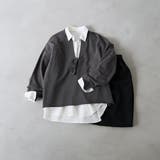 DK.GRAY | 【再入荷/新色登場】キーネック裏毛スウェット プルオーバー | coen【women】