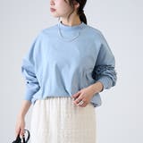LT.BLUE | 【WEB限定】USAコットンリピロンT / アソートロングスリーブTシャツ | coen【women】