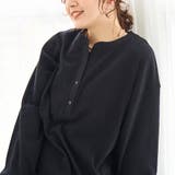 シアーワッフル ヘンリーネックロンT | coen【women】 | 詳細画像14 