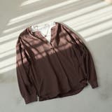 DK.BROWN | シアーワッフル ヘンリーネックロンT | coen【women】