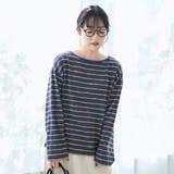 ブークレ ボーダーボートネックトップス(ネイビー) | coen【women】 | 詳細画像4