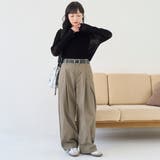 シアーメッシュ フロッキーストライプロンT | coen【women】 | 詳細画像4 