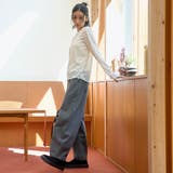 プリーツレース クルーネック 長袖トップス | coen【women】 | 詳細画像3 