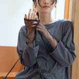 【リニューアルして新登場◎】袖チュール切替ロングスリーブTシャツ | coen【women】 | 詳細画像16