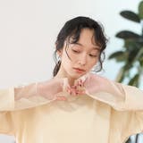 【リニューアルして新登場◎】袖チュール切替ロングスリーブTシャツ | coen【women】 | 詳細画像21
