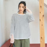 【リニューアルして新登場◎】袖チュール切替ロングスリーブTシャツ | coen【women】 | 詳細画像25