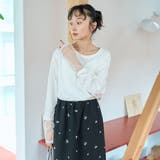 【リニューアルして新登場◎】袖チュール切替ロングスリーブTシャツ | coen【women】 | 詳細画像5