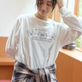 OFF WHITE | カレッジロゴ風デザイン アソートプリントロンT | coen【women】
