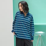 【新型登場】ハートモチーフ 配色ラガーポロ襟シャツ | coen【women】 | 詳細画像13 