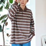 DK.BROWN | 【新型登場】ハートモチーフ 配色ラガーポロ襟シャツ | coen【women】