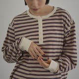 カワリ天竺 ヘンリーネックロンT | coen【women】 | 詳細画像8 