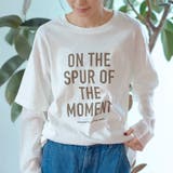 袖シアードッキング レイヤード風ロゴロンT | coen【women】 | 詳細画像8 