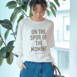 OFF WHITE | 袖シアードッキング レイヤード風ロゴロンT | coen【women】