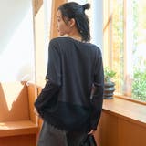 【新型登場】裾レース切替 レイヤード風ロンT | coen【women】 | 詳細画像13 