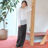 【新型登場】裾レース切替 レイヤード風ロンT | coen【women】 | 詳細画像2 