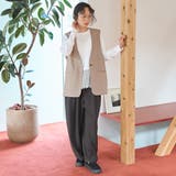 【新型登場】裾レース切替 レイヤード風ロンT | coen【women】 | 詳細画像7 