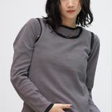 レイヤード風 配色デザインリブロンT | coen【women】 | 詳細画像14 