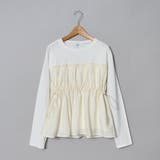 シアードッキング ギャザーロングスリーブTシャツ | coen【women】 | 詳細画像17 
