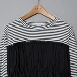 シアードッキング ギャザーロングスリーブTシャツ | coen【women】 | 詳細画像25 