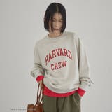 アソートカレッジロゴデザイン 裏毛クルーネックスウェット | coen【women】 | 詳細画像11