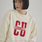 アソートカレッジロゴデザイン 裏毛クルーネックスウェット | coen【women】 | 詳細画像8