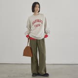 アソートカレッジロゴデザイン 裏毛クルーネックスウェット | coen【women】 | 詳細画像9