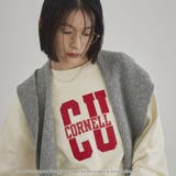 OFF WHITE | アソートカレッジロゴデザイン 裏毛クルーネックスウェット | coen【women】