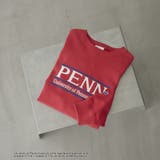 RED | アソートカレッジロゴデザイン 裏毛クルーネックスウェット | coen【women】