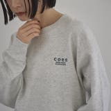LT.GRAY | 【選べる着丈】coen（コーエン）ロゴ刺繍 C/N裏毛スウェット | coen【women】