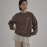 DK.GRAY | 【選べる着丈】coen（コーエン）ロゴ刺繍 C/N裏毛スウェット | coen【women】