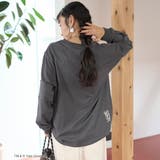 アソートカレッジロゴデザイン フットボールロンT | coen【women】 | 詳細画像17