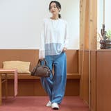 レイヤード風シアー長袖トップス | coen【women】 | 詳細画像2