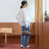レイヤード風シアー長袖トップス | coen【women】 | 詳細画像4
