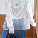 レイヤード風シアー長袖トップス | coen【women】 | 詳細画像7