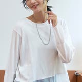 レイヤード風シアー長袖トップス | coen【women】 | 詳細画像8