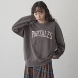 ヴィンテージライク カレッジロゴ風アソートプリント裏毛スウェット | coen【women】 | 詳細画像5 