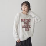 ヴィンテージライク カレッジロゴ風アソートプリント裏毛スウェット | coen【women】 | 詳細画像9 