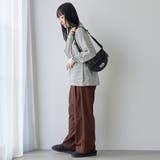 両面微起毛 マルチボーダークルーネックトップス | coen【women】 | 詳細画像3
