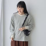 両面微起毛 マルチボーダークルーネックトップス | coen【women】 | 詳細画像5