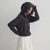 カワリ天竺 フード付きヘンリーネック長袖トップス | coen【women】 | 詳細画像5