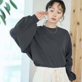 DK.GRAY | USAコットン ボリュームスリーブロンT | coen【women】